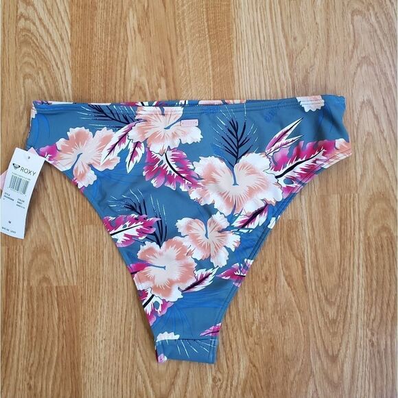 Roxy Juniors' Floral-Print High-Leg Bikini Bottoms - Picture 8 of 13